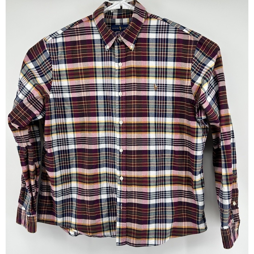 Polo Ralph Lauren Classic Fit Long Sleeve Button Down Multicolored Shirt XL